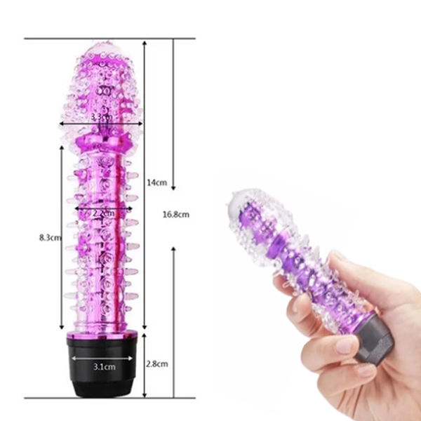 Vibrador Texturizado Jelly Gel
