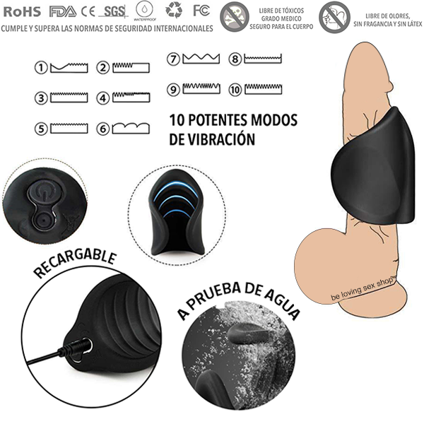 Masturbador Vibrador Funda Inteligente