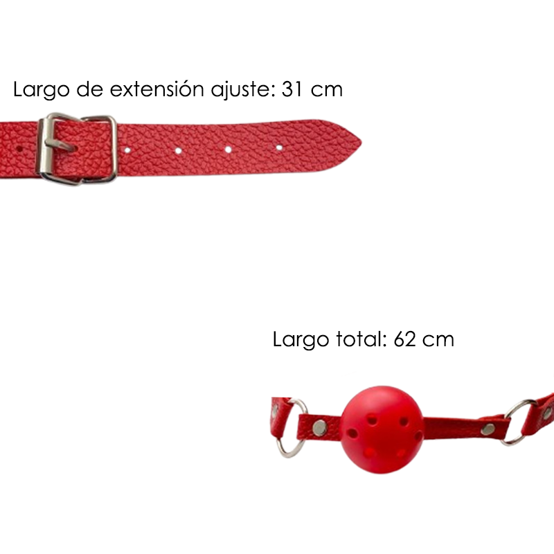 Mordaza Bola de silicon Gag Ball Fetish, juego BDSM