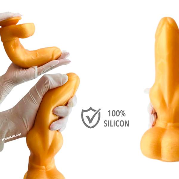 Dildo Lobo Silicon Premium Oro 21 cm