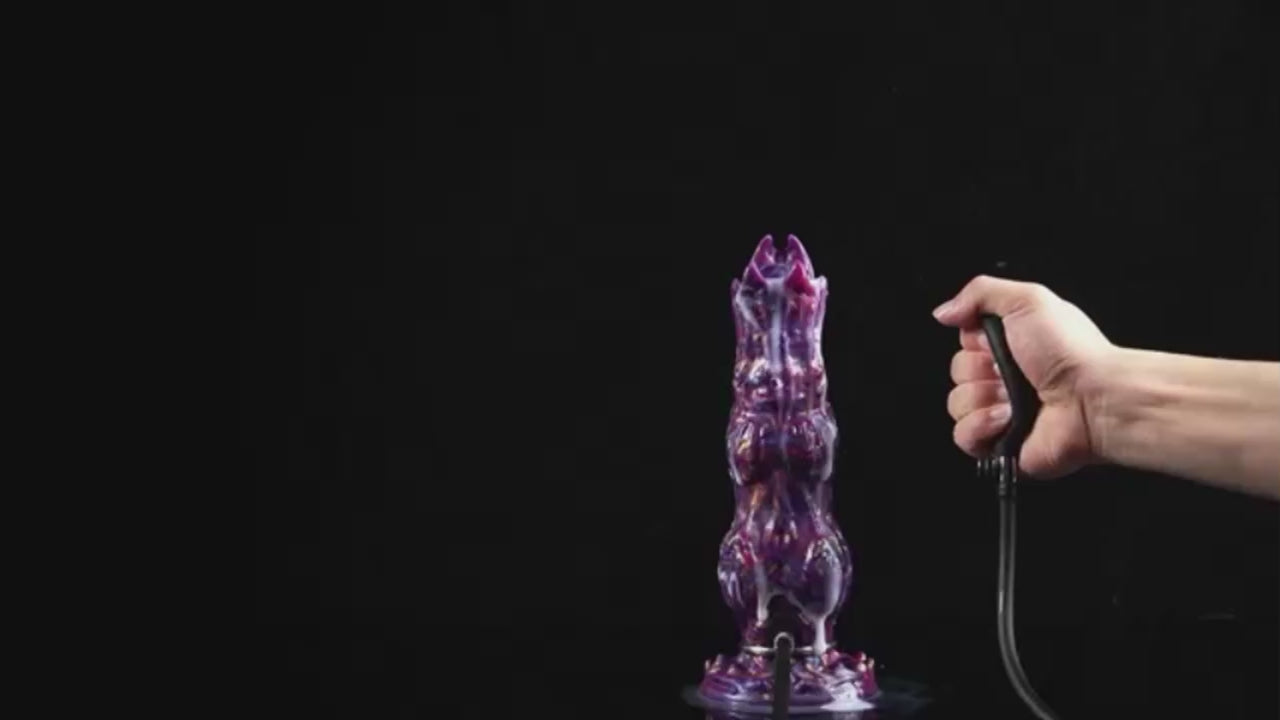 Dildo Monstruo Silicona Líquido Ventosa Expulsador De Huevo 10 Inch