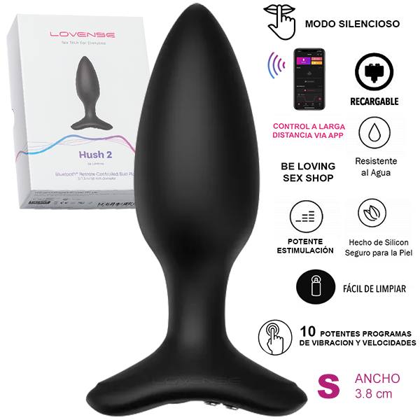 Vibrador Lovense Premium Hush 2 1.5 Pulg